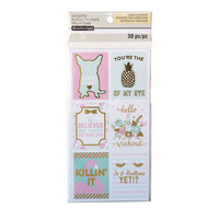 Recollections Planner Stickers:  Uptown Chic Large Square Phrase - tarrapakkaus