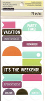 Recollections Planner Stickers:  Boho Assorted Flag - tarrapakkaus