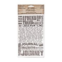 Tim Holtz Idea-ology Remnants: Words -siirtokuvapakkaus