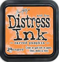 Distress Ink: Carved Pumpkin -mustetyyny