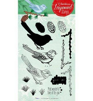 Christmas Layered Stamps : Bird - kirkas leimasinsetti
