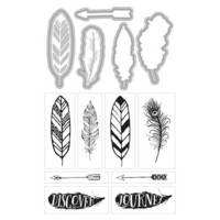 Art C Stamp & Cut: Feathers & Arrows