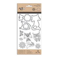 Art C Stamp & Cut: Doodle Dream Fox