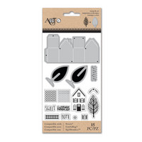 Art C Stamp & Cut: Little Houses 3D
