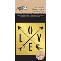 Art C Brass Template: Love Arrow
