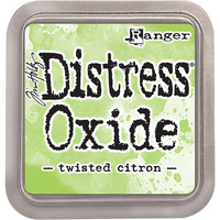 Distress Ink Oxide: Twisted Citron -mustetyyny