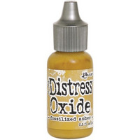 Distress Ink Oxide Refill: Fossilized Amber -täyttöpullo