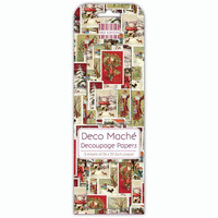 Deco Mache Decoupage Papers: Christmas Stamps