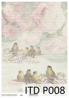 Printed Vellum A4: Birds