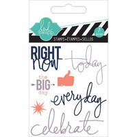 Heidi Swapp Mini Stamps: Right Now  -kirkas leimasinsetti