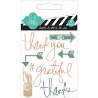 Heidi Swapp Mini Stamps: Thank You  -kirkas leimasinsetti
