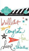 Heidi Swapp Mini Stamps: Brilliant -kirkas leimasinsetti
