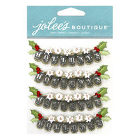 Jolee's Boutique 3D Dimensional Stickers: Happy Holidays Repeat
