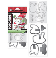 Popcards Collection Stamps & Die: Santa - setti