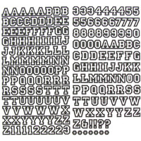 Alpha Stickers: Varsity Black & White