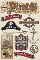Cardstock Stickers: Pirate's Life