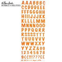 Bubble-A-Bilities Epoxy Alpha Stickers: Block Orange