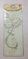 Say It in Pearls: Rhinestones & Pearls Swirl