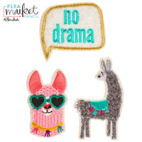 Flea Market Fancy Patch Stickers: Llama
