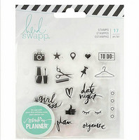 Heidi Swapp Planner Clear Stamps: Everyday - kirkas leimasinsetti