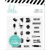 Heidi Swapp Planner Clear Stamps: Food - kirkas leimasinsetti