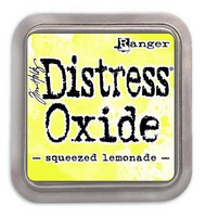 Distress Ink Oxide: Squeezed Lemonade  -mustetyyny