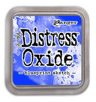 Distress Ink Oxide: Blueprint Sketch  -mustetyyny