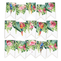 Let's Flamingle Die Cut Garland -koristepakkaus