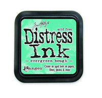 Distress Ink: Evergreen Bough -mustetyyny