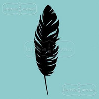 Latarnia Morska:  Feather Large - unmounted leimasin