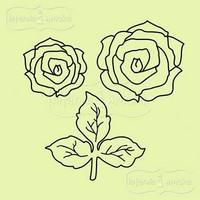 Latarnia Morska:  Roses & Leaves - unmounted leimasinsetti