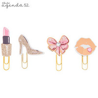 Angenda 52 Paper Clips: Girly