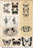 His & Hers Remastered:  Elements Butterflies A4  -  paperiarkki
