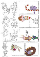 Alice in Candyland Elements A4  -  paperiarkki