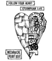 Stamperia:  Mechanical Heart -leimasinsetti