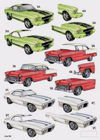 Stanssattu 3d-arkki: Muscle Cars