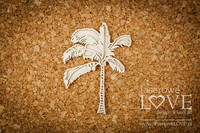 Vintage Tropical Island: Layered Palm Tree -chipboardpakkaus