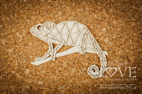 Vintage Tropical Island: Layered Chameleon-chipboardpakkaus