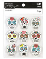 Halloween 3D Stickers: Day of the Dead