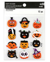 Halloween Puffy Stickers: Pumpkin