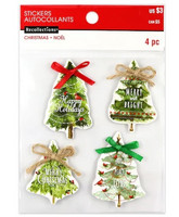 Christmas 3D Stickers: Chipboard Christmas Trees