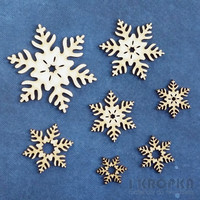Snowflake Assortment - chipboardpakkaus