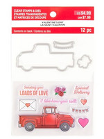Recollections Valentine stamps & dies 2020: Love Truck