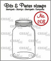 Crealies Bits & Pieces Stamps: Mason Jar