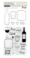 Recollections: Happy Hour Clear Stamp & Die Set