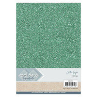Card Deco Essentials Glitter Paper A4: Ocean - glitterkartonkipakkaus