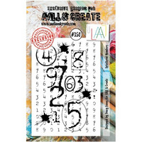 Aall & Create: Splattered Numbers #350 - leimasinsetti