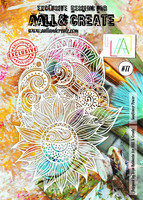 Aall & Create A4 STENCIL: Sunflower Power #77- sabluuna