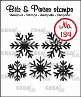 Crealies Bits & Pieces Stamps: Snowflakes