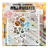 Aall & Create STENCIL Heapza Hexagons #112 - sabluuna